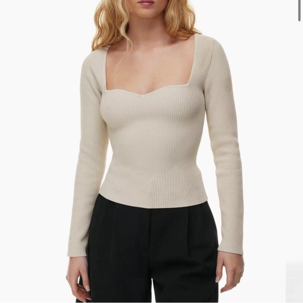 Babaton Sculpt Knit Sweetheart Longsleeve